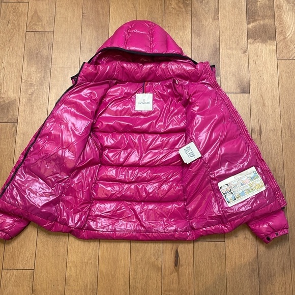 Moncler women’s Bady Giubbotto down puffer winter coat jacket pink hood  1 (XS) - Picture 6 of 16